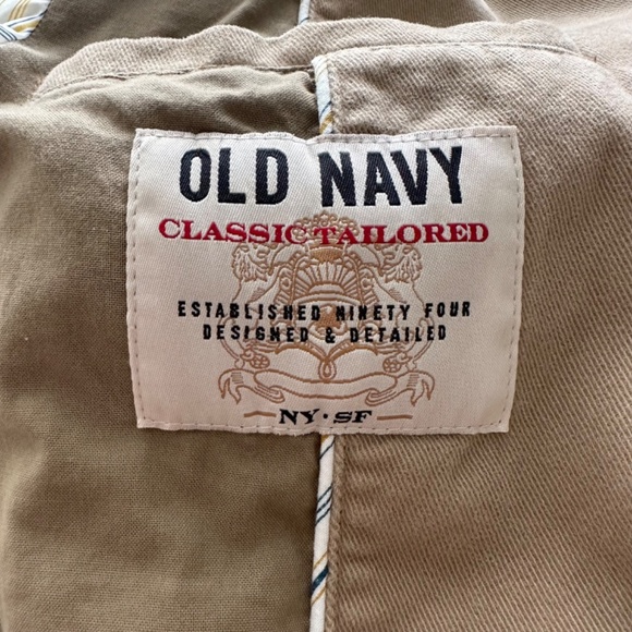 Old Navy | Cotton Tan Blazer | Men’s S EUC - Picture 9 of 14